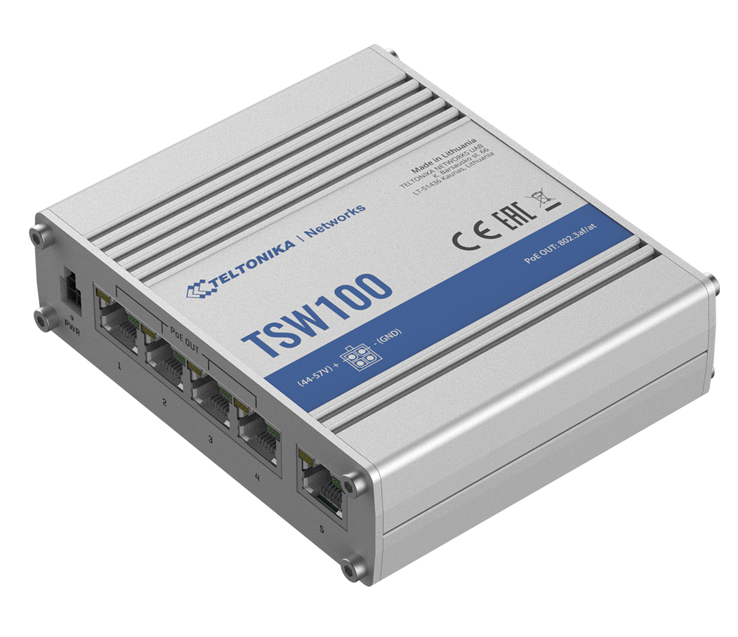 Teltonika TSW100 rugged industrial switch