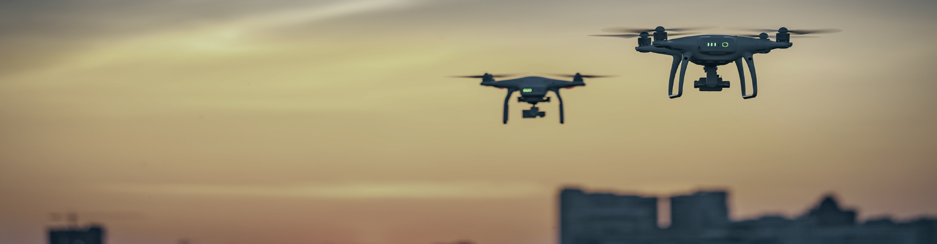 Drones in the sky